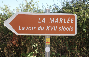 Panneau Le lavoir de la Marlée Panneau Le lavoir de la Marlée