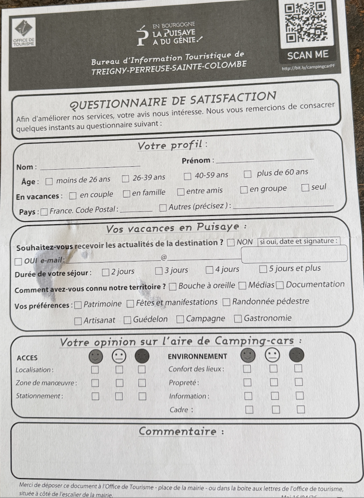 Questionnaire de satisfaction